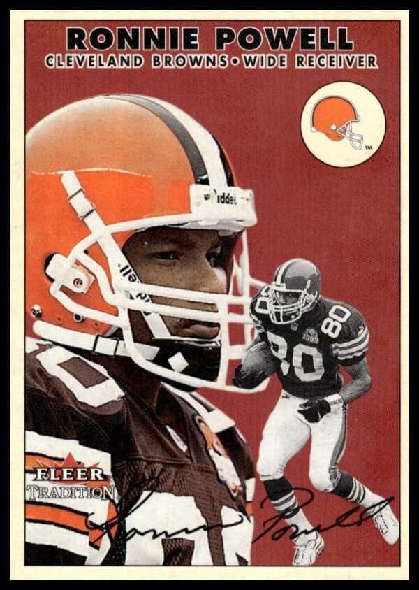 Front of 2000 Fleer Tradition card featuring Ronnie Powell, card #246, glossy edition.