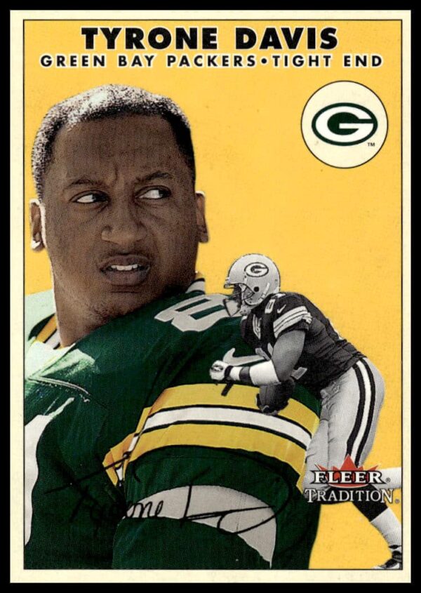 2000 Fleer Tradition Glossy Trading Card Featuring Tyrone Davis, Card #239 Front View.