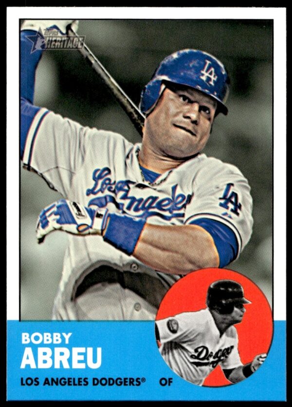 Bobby Abreu 2012 Topps Heritage card #H669, vintage-style baseball collectible (front view).