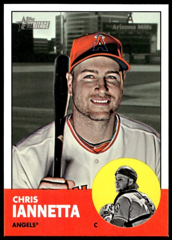 Chris Iannetta 2012 Topps Heritage High Number Card #H658 – Front Image.