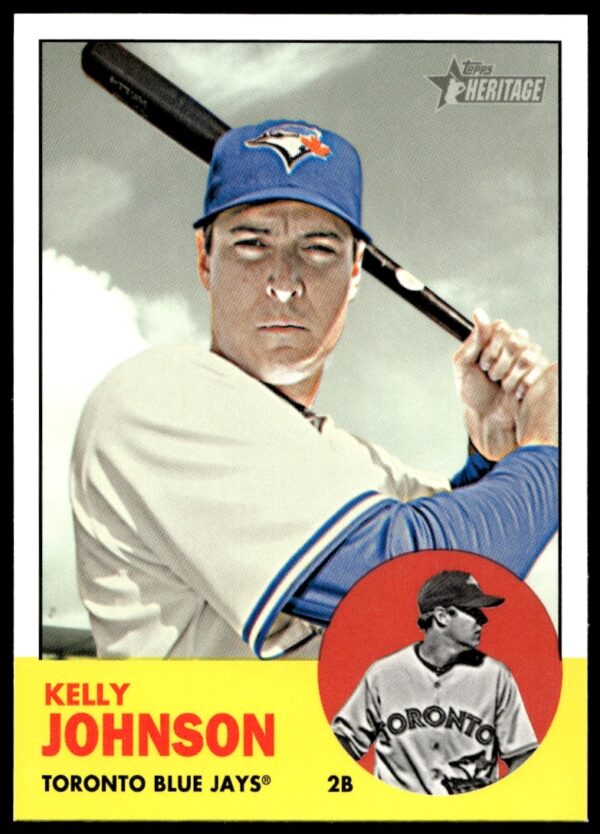 Kelly Johnson 2012 Topps Heritage Card #H663, Front View in Team Uniform.
