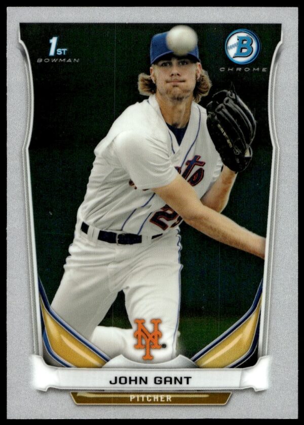 John Gant 2014 Bowman Chrome Rookie Card Front #BCP74 - Baseball Memorabilia.