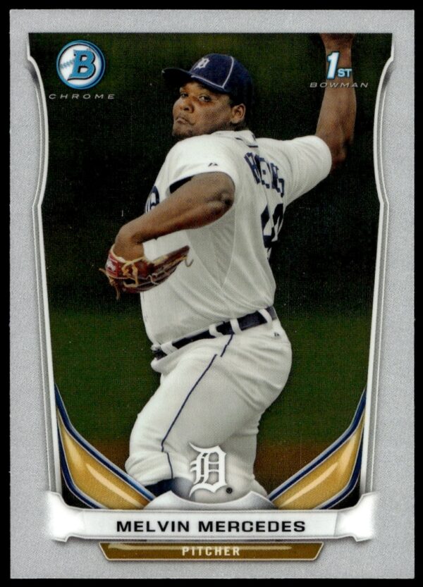 Melvin Mercedes 2014 Bowman Chrome Prospect Card BCP68 Front, showcasing baseball talent.