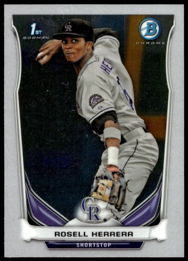 Rosell Herrera 2014 Bowman Chrome Prospect Card Front #BCP4 Baseball Collectible