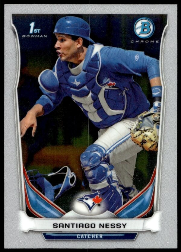 Santiago Nessy 2014 Bowman Chrome Prospect Card #BCP88, baseball collectible with glossy finish.