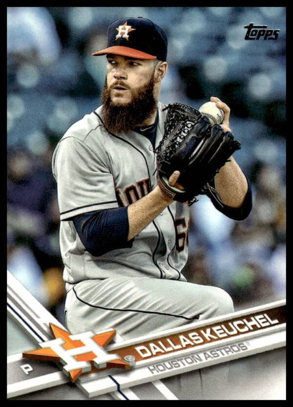Dallas Keuchel 2017 Topps Card #275, Houston Astros Pitching Pose
