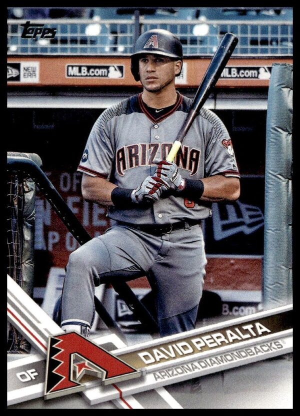 David Peralta 2017 Topps Series 1 Card #26, Arizona Diamondbacks Outfielder.