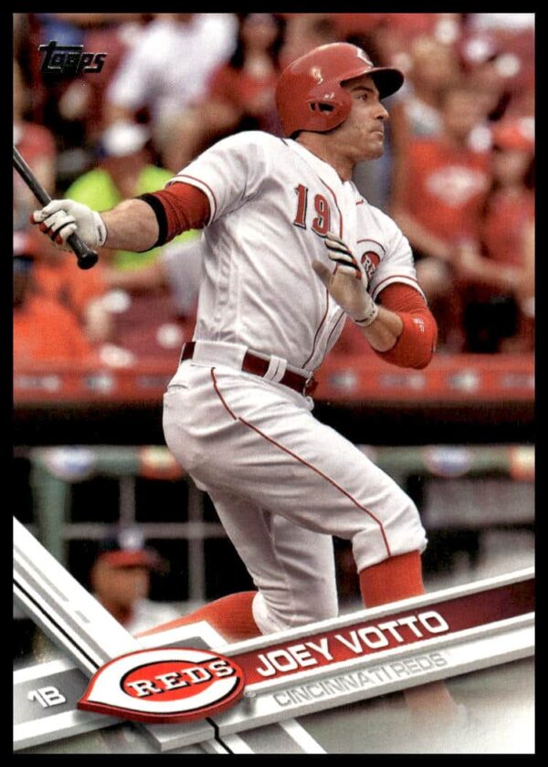 Joey Votto 2017 Topps Series 1 Baseball Card #288 in Reds Uniform (Front View)