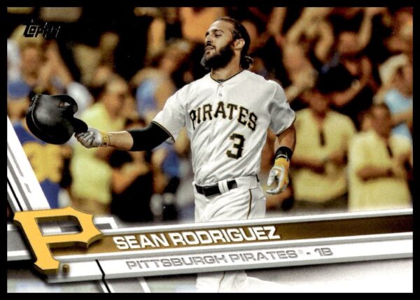 Sean Rodriguez 2017 Topps baseball card in Pittsburgh Pirates uniform, card #250.