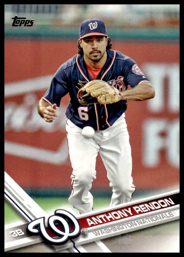Anthony Rendon 2017 Topps Series 2 #483 baseball card front, Washington Nationals uniform.