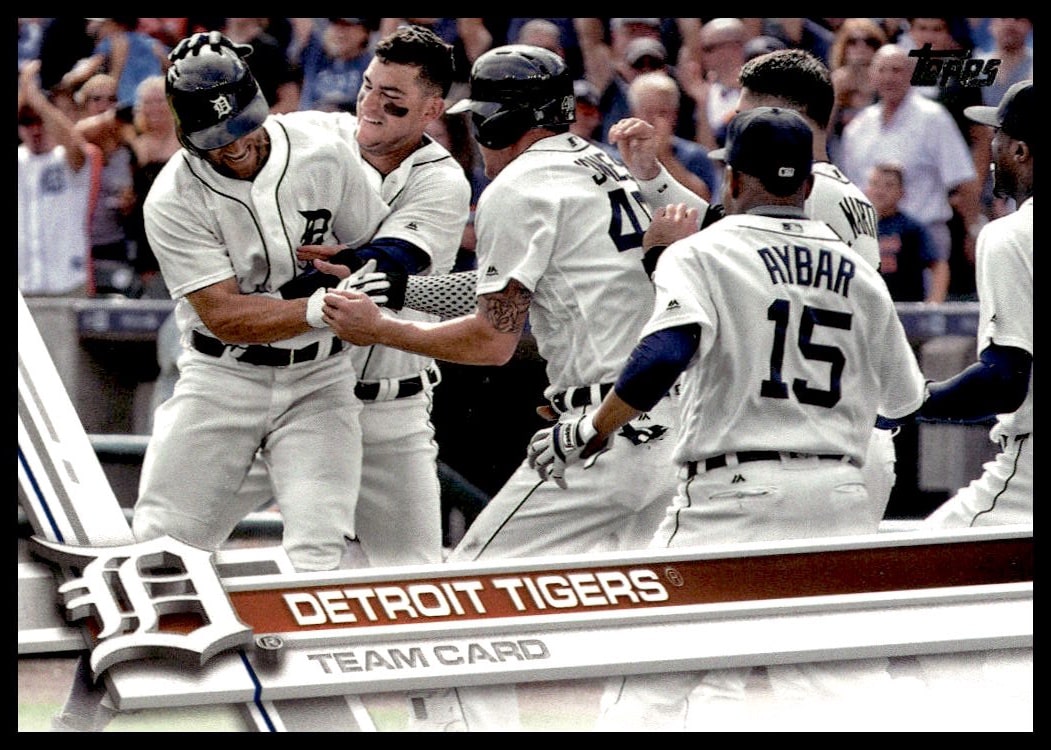 Detroit Tigers 2017 Topps Series 2 Card #394 Front Image.