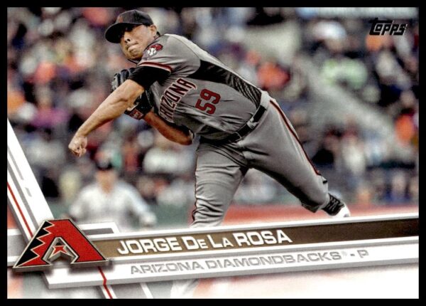Jorge De La Rosa 2017 Topps Series 2 Baseball Card #365 Arizona Diamondbacks Pitcher