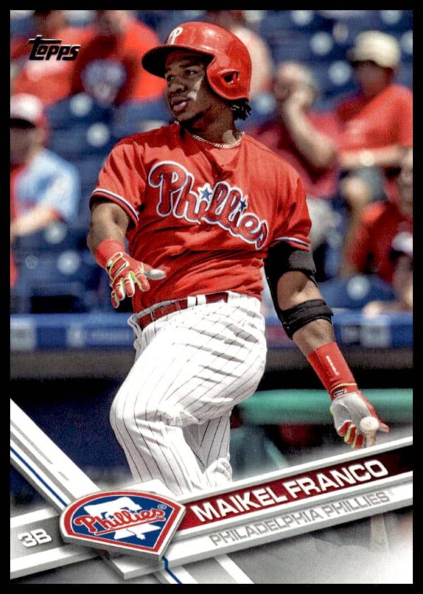 2017 Topps Series 2 Maikel Franco Phillies Baseball Card #411 Front Image