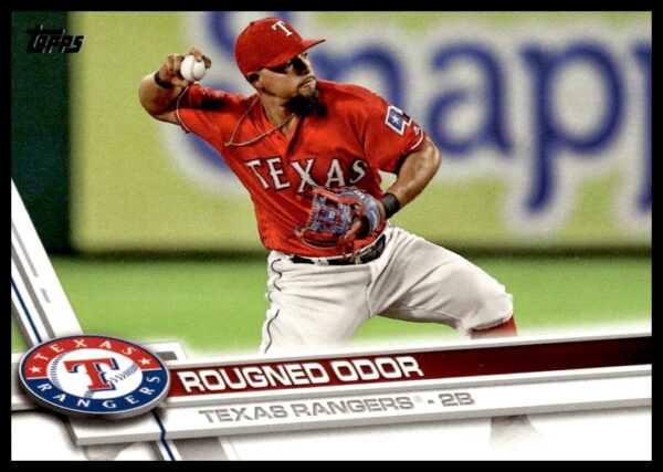 Rougned Odor 2017 Topps Series 2 Card #666 – Texas Rangers Infielder in Action.