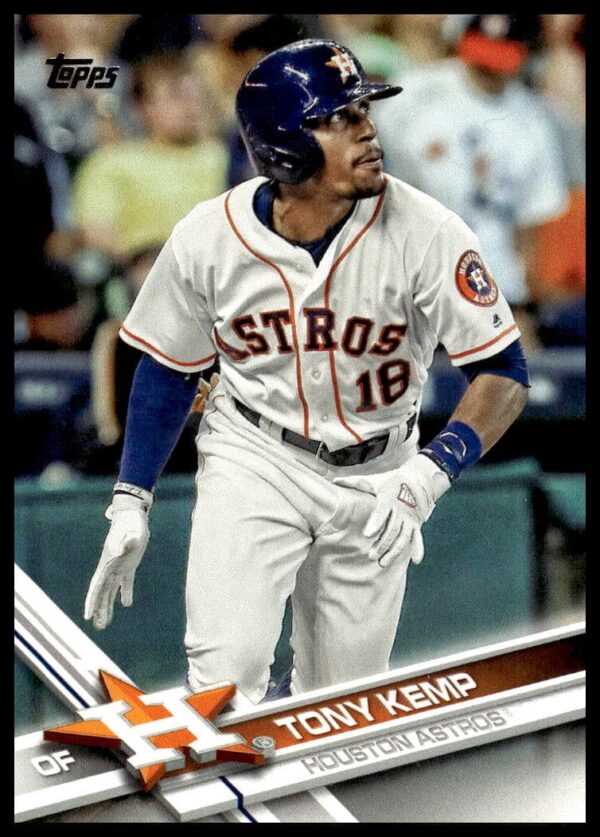 Tony Kemp 2017 Topps Baseball Card, Houston Astros, Series 2, #513 Front.