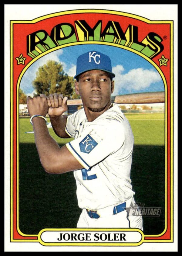 Jorge Soler 2021 Topps Heritage Baseball Card #165 Front
