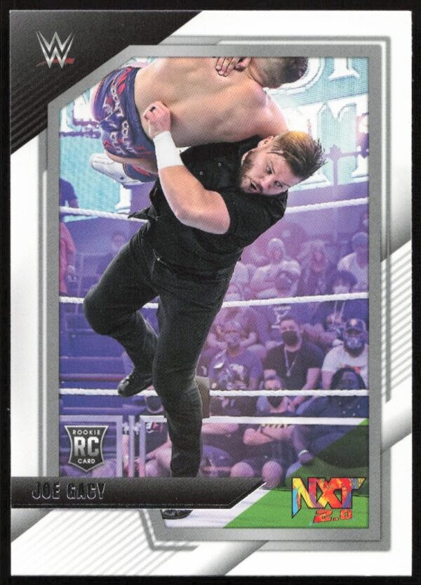 Joe Gacy Rookie WWE Card: Powerful Lift Action, NXT 2.0, 2022 Panini #77.