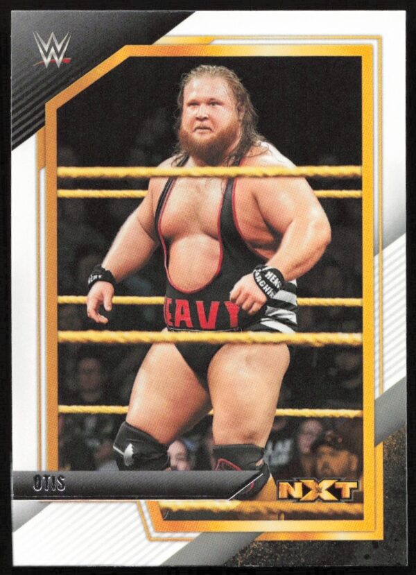 2022 Panini WWE NXT Otis trading card, showcasing wrestler Otis in the ring.