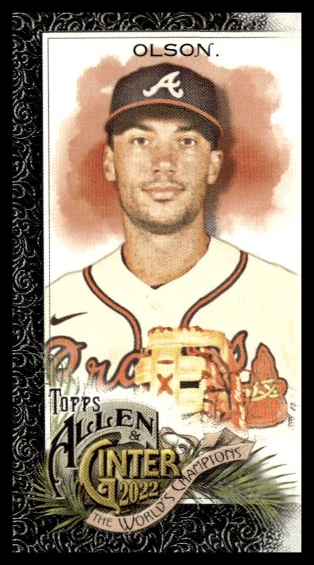 Matt Olson Atlanta Braves Allen & Ginter vintage-style baseball card.