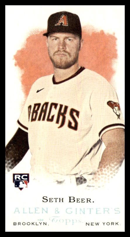 Seth Beer Arizona Diamondbacks Rookie Card, Topps Allen & Ginter 2022, Mini RDV-13.