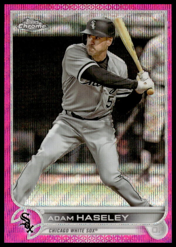 2022 Adam Haseley Pink Wave Refractor Card #USC43 - Vibrant Topps Chrome Update