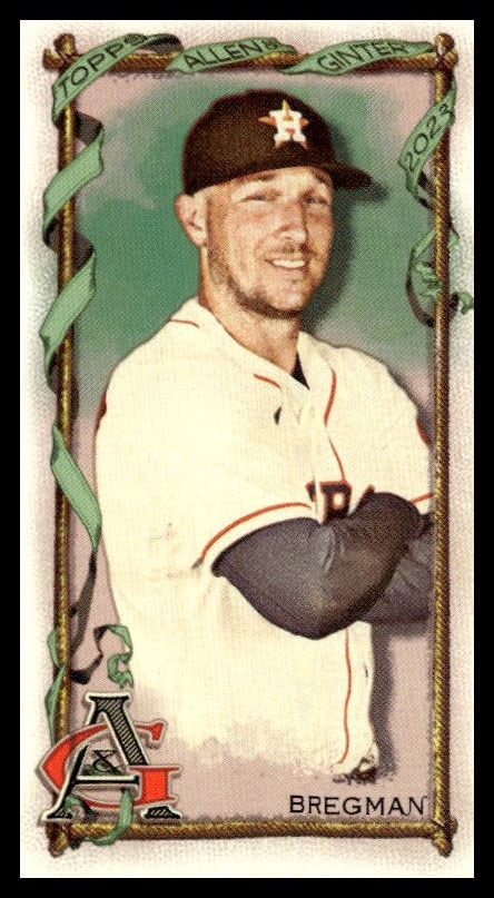 2023 Topps Allen & Ginter Mini Card featuring Alex Bregman of the Houston Astros.