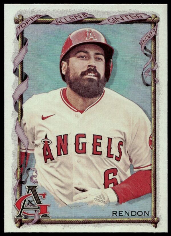 Anthony Rendon 2023 Topps Allen & Ginter Silver Portrait Card #163 Front View