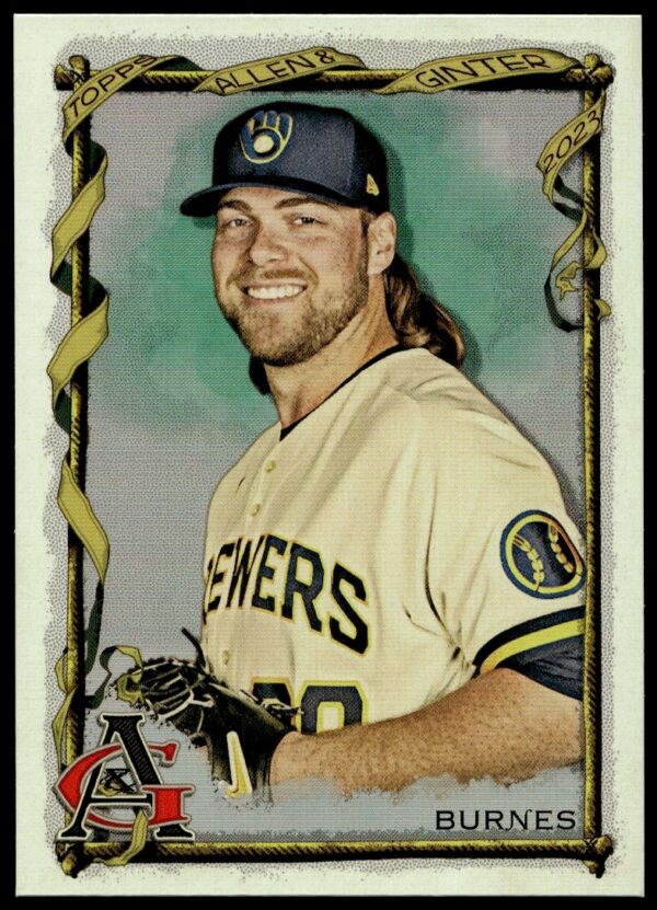 Corbin Burnes 2023 Silver Portrait Baseball Card #86 – Topps Allen & Ginter Collection.