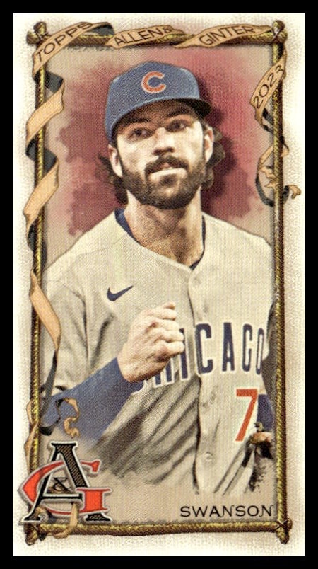Dansby Swanson 2023 Topps Allen & Ginter Mini Card #57 Portrait Front