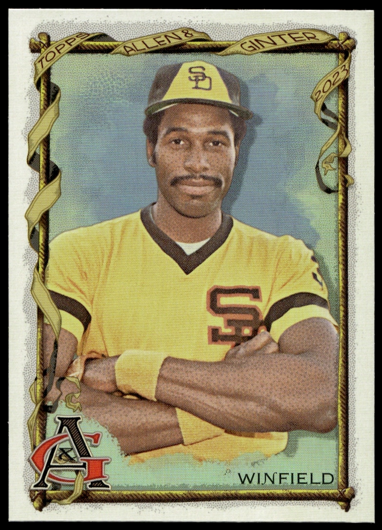 Dave Winfield 2023 Topps Allen & Ginter Silver Portrait Card #312 Front View