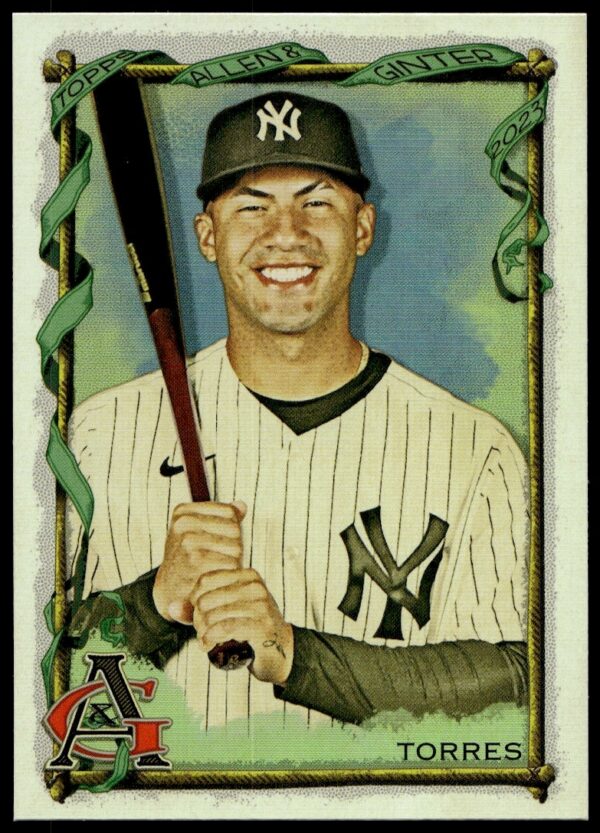 Gleyber Torres 2023 Topps Silver Portrait Card #242 - Baseball Trading Card Image