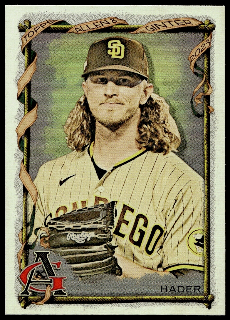 Josh Hader 2023 Silver Portrait Baseball Card Front - Topps Allen & Ginter #186