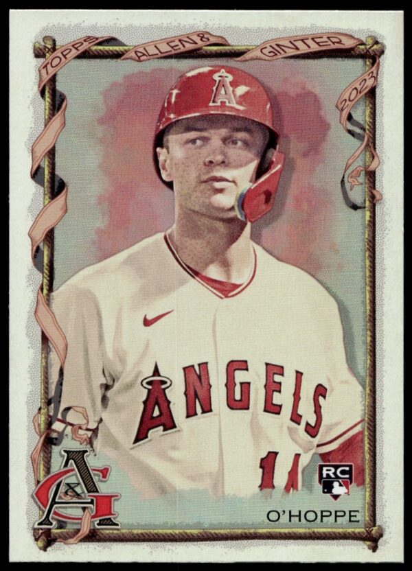 Logan OHoppe 2023 Topps Allen & Ginter Silver Portrait Baseball Card #118 Front