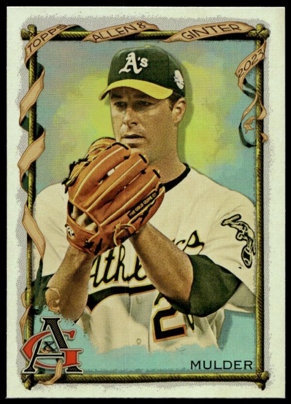 2023 Topps Mark Mulder Silver Portrait Baseball Card #106 Front View.