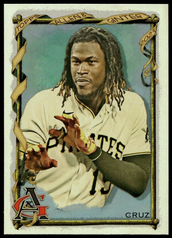 2023 Topps Oneil Cruz Silver Portrait Card #62 featuring his close-up image.