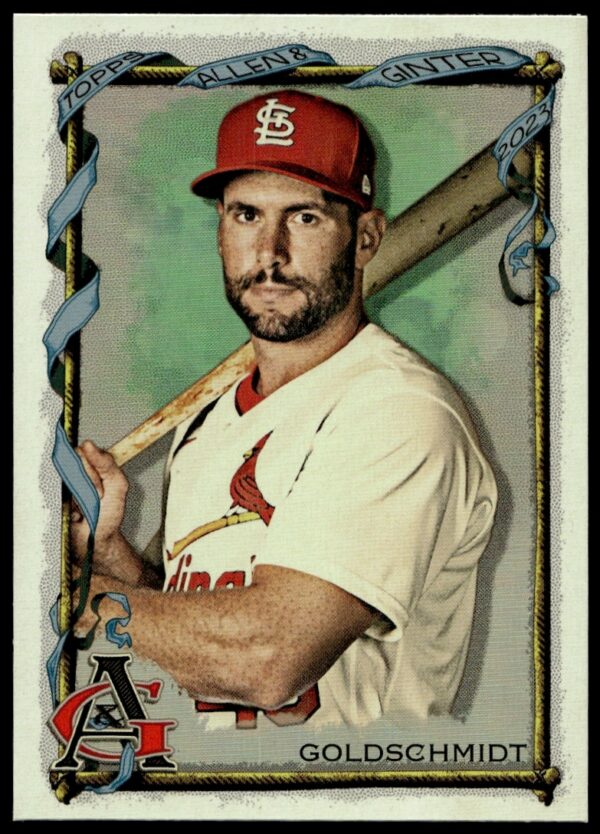 Paul Goldschmidt 2023 Silver Portrait Card Front, Topps Allen & Ginter, #20.
