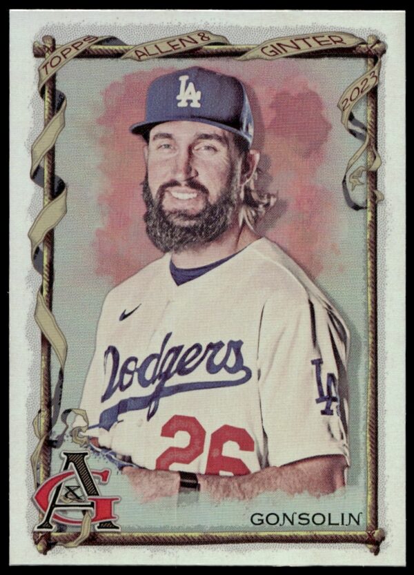 Tony Gonsolin 2023 Silver Portrait Baseball Card #197 from Topps Allen & Ginter Series.
