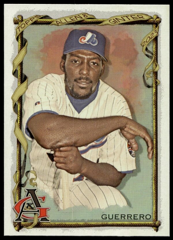 Vladimir Guerrero 2023 Silver Portrait Card #308, featuring a striking silver-toned design.