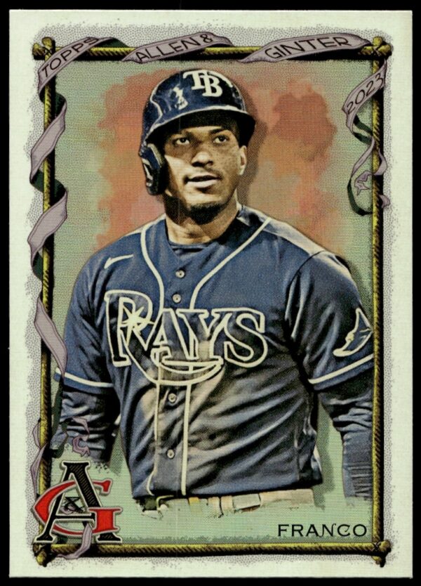 Wander Franco 2023 Topps Silver Portrait Card #5, Allen & Ginter Series Front View.