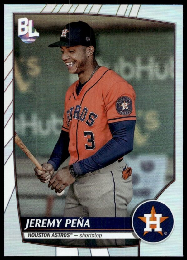 Jeremy Pena 2023 Topps Big League Card #230 Action Shot Astros Uniform