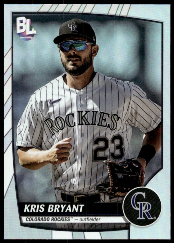 Kris Bryant 2023 Topps Big League Baseball Card #236 - dynamic action pose.
