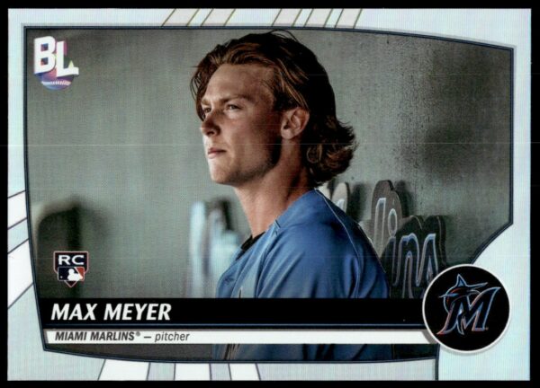 Max Meyer 2023 Topps Big League Baseball Card #206 Front View.