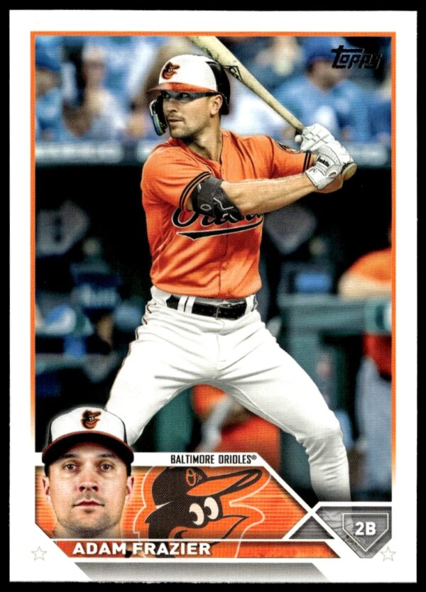Adam Frazier 2023 Topps Series 2 Card #611, Baseball Action Shot