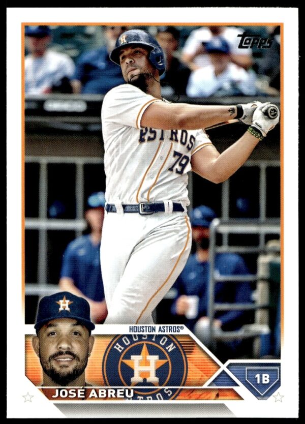 Jose Abreu 2023 Topps Series 2 Card #630, action shot in uniform.