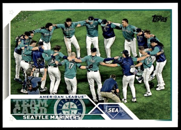 Seattle Mariners 2023 Topps Series 2 Baseball Card #627 Featuring Player in Action.