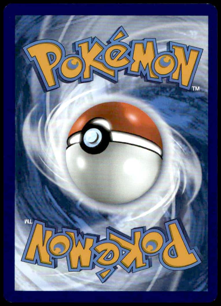Iconic Pokémon card back with dynamic Poké Ball and swirling blue vortex design.
