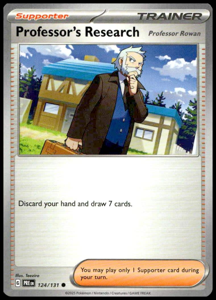 2025 Pokémon TCG Professor Rowan Trainer Card - Discard & Draw 7 Cards Strategy