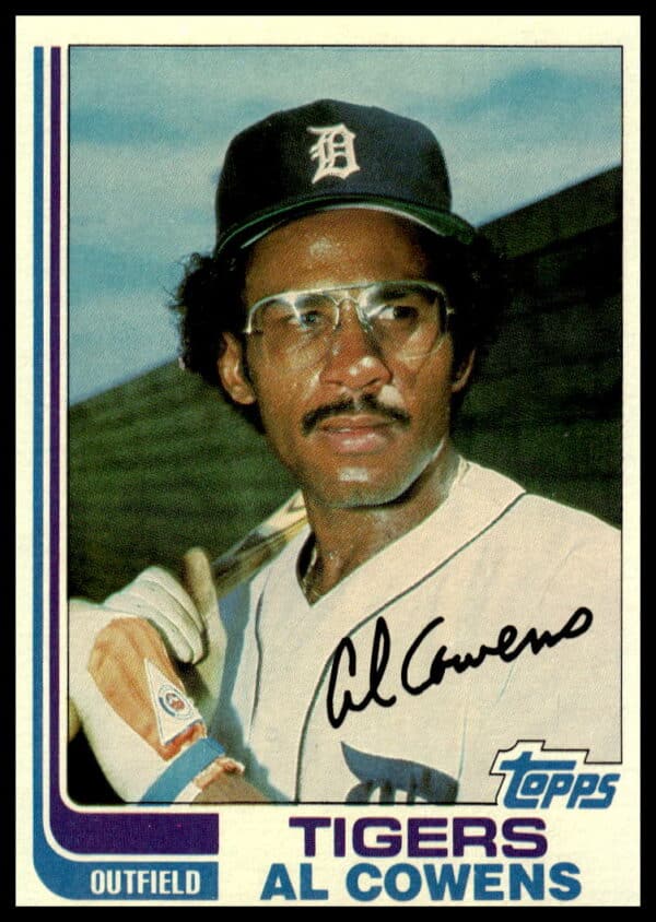 1982 Topps Al Cowens #575, Seattle Mariners, vintage baseball card front image.