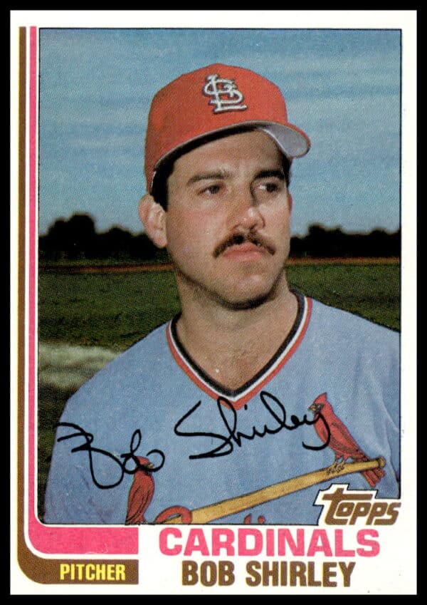 1982 Topps Bob Shirley Padres Card #749 - Front View