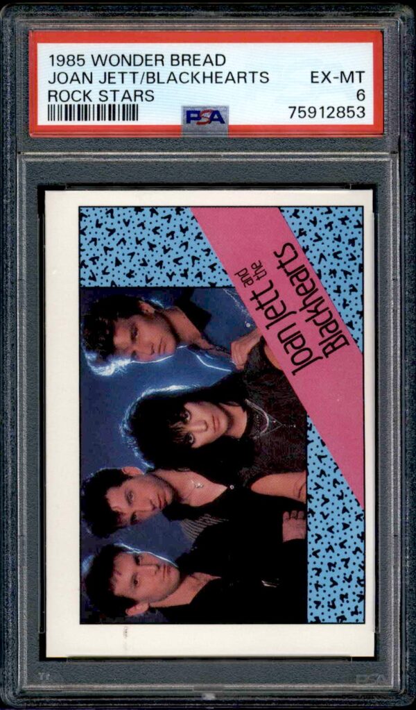 1985 Joan Jett & The Blackhearts PSA Graded Wonder Bread Card EX-MT 6